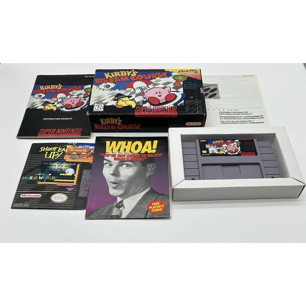 KIRBY'S DREAM COURSE SNES CIB COMPLETE TESTED AUTHENTIC EXCELLENT CONDITION